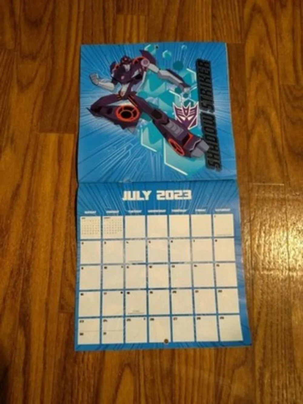 Transformers 2023 Wall Calendar Decepticons Megaton Optimus Prime Sealed NEW